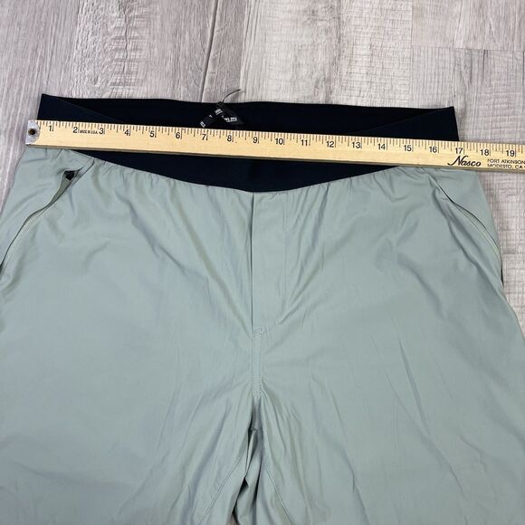 Ten Thousand Tactical Shorts Men Large Green Stretch Mid Rise Drawstring Gym A - Picture 5 of 8